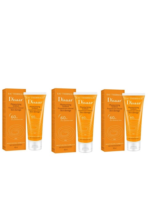 Sunscreen and 80ml 3 packs left moisturizer