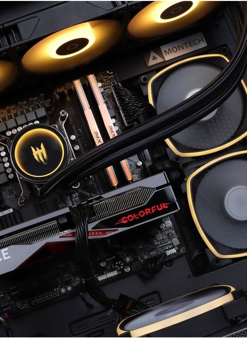 NANOTECH - Ratchet Storm Gaming PC - Intel Core i5-12400F Processor, 6 Total Cores & 12 Threads, DDR4 32GB (2*16) 3600MHz Ram, Nvidia GeForce RTX 4060 OC Edition 8GB GDDR6 Graphics Card, 2TB NVMe M.2 SSD, 2 Fan AIO Liquid Cooler, 650W Power Supply, Windows 11 Pro | Wi-Fi - Image 1