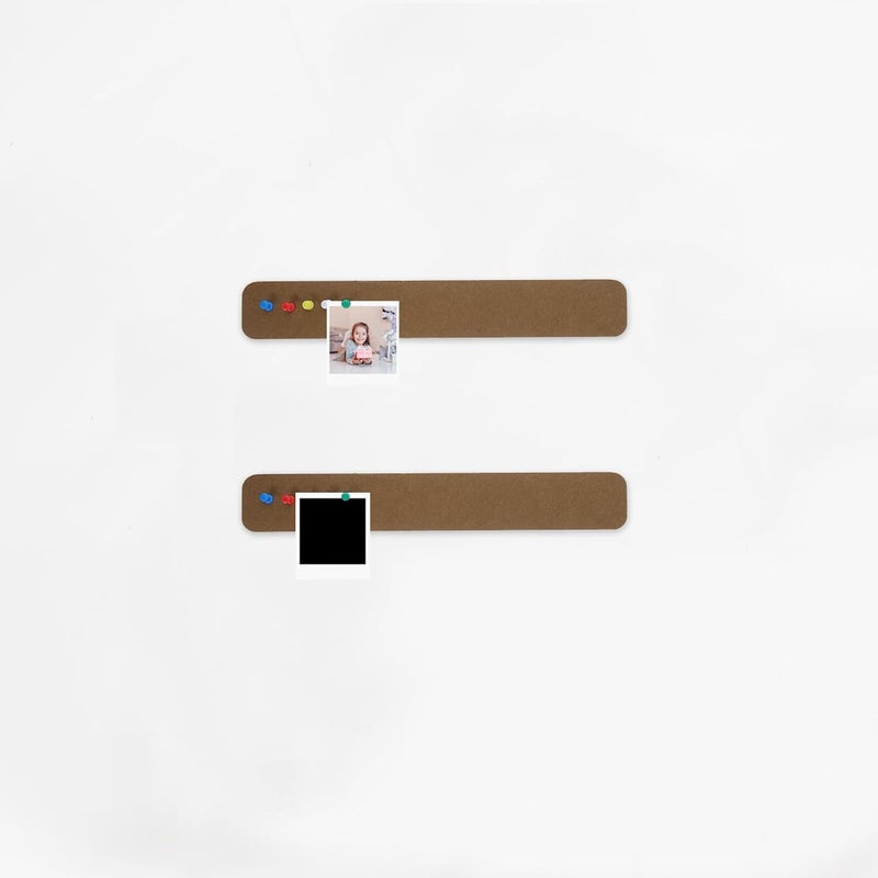 Self Adhesive Felt Pin Board Bar Strips 5pcs 5x33x1.2cm Brown Memo Announcement Bulletin Strips for Office Home Classroom Wall Display - Image 5