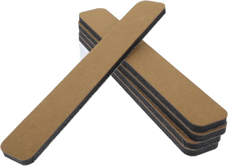 Self Adhesive Felt Pin Board Bar Strips 5pcs 5x33x1.2cm Brown Memo Announcement Bulletin Strips for Office Home Classroom Wall Display - Image 1