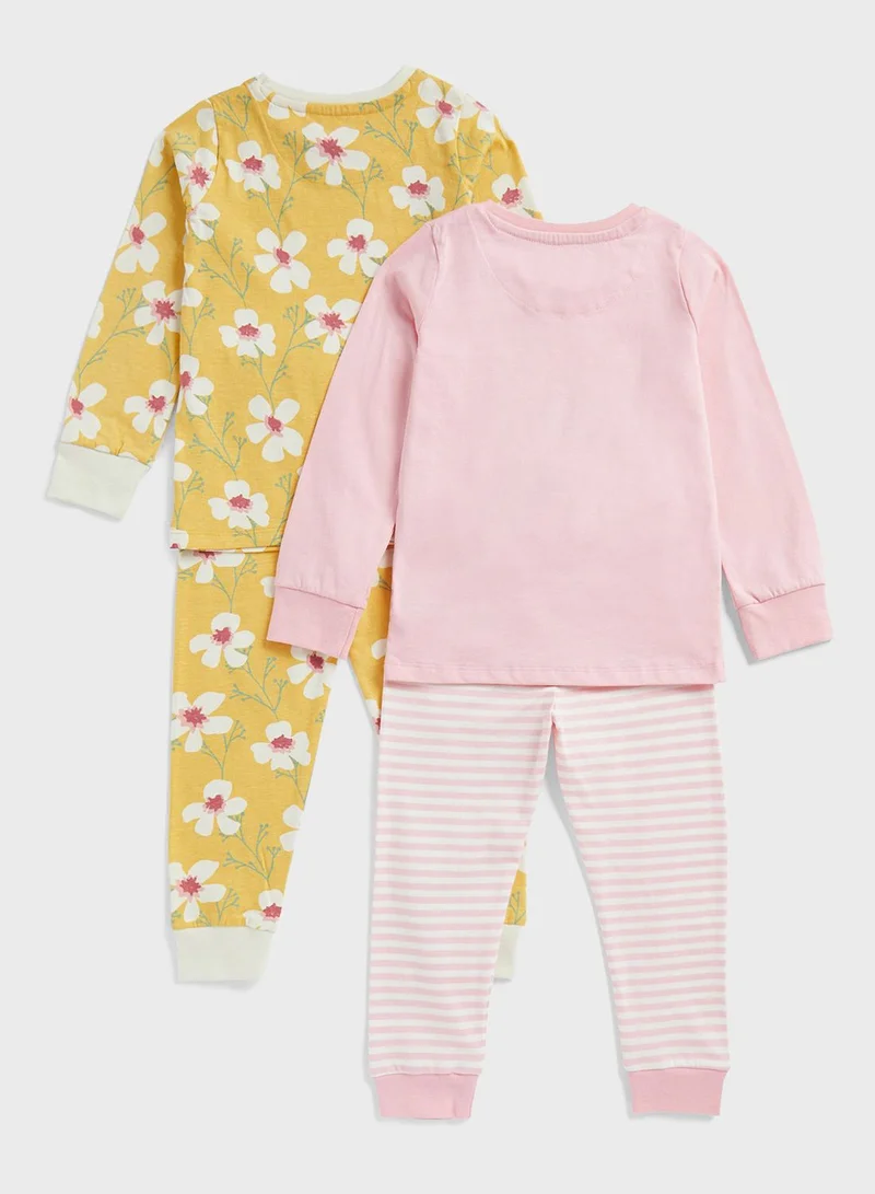 mothercare Kids Aop 2 Pack Sweatpants & Sweatshirt Set