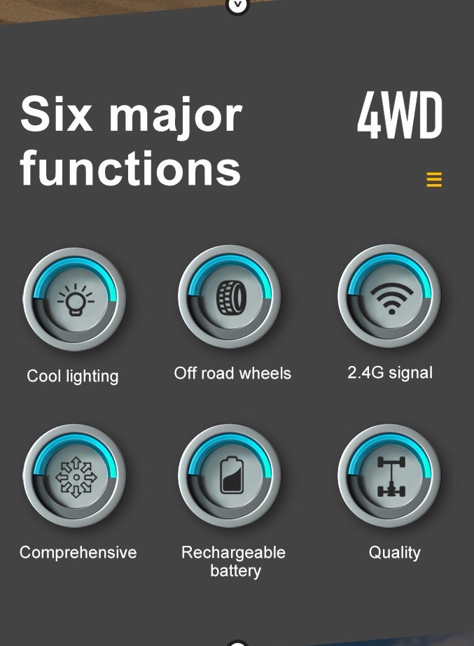 يونيكبيبي سيارة تحكم عن بعد برمائية بدوران 360° من، مركبة حيلة RC ذات دفع رباعي مزدوج الجوانب، لعبة سباق كهربائية للطرق الوعرة، للسفر على الرمل والصخور والسلالم والماء، للأطفال من سن 6 سنوات فما فوق - Image 4