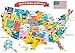 DECOWALL SG21906 USA Kids Wall Stickers Wall Decals Peel and Stick Removable Wall Stickers for Kids Nursery Bedroom Living Room dcor - Image 2