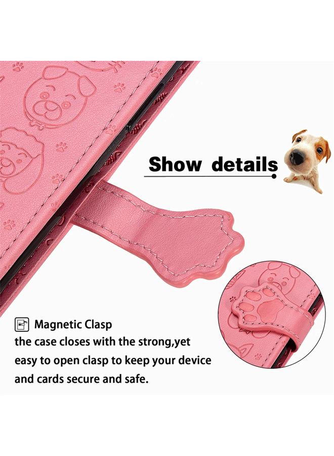 Zaboon Case For Galaxy S10 Cute Cat and Dog Embossed Horizontal Flip Leather Case with Bracket / Card Slot / Wallet / Lanyard - Image 5