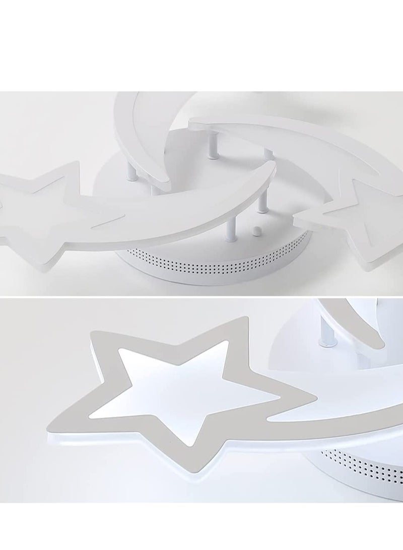 مصباح سقف LED حديث ، مصباح سقف مثبت على شكل نجمة بثلاثة رؤوس 45 وات ، جهاز تحكم عن بعد قابل للتعتيم بالقرب من تركيبات إضاءة السقف لغرفة النوم وغرفة الطعام المدخل 3 ألوان 3000K-6500K - Image 4