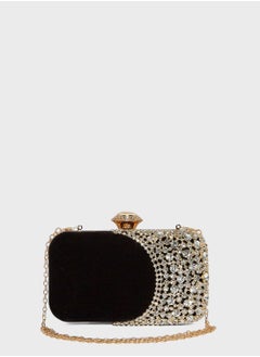 Khizana Pearl Detail Box Clutch Bag  - Image 1