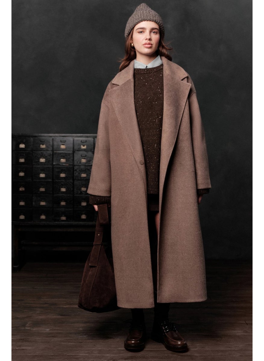 Plain Closure Cashmere Coat Ash Brown - pzsku/Z7E6DEE60B2AA074D660FZ/45/_/1741272542/c5bd39e4-225e-4823-8b30-374fb5d05c4d