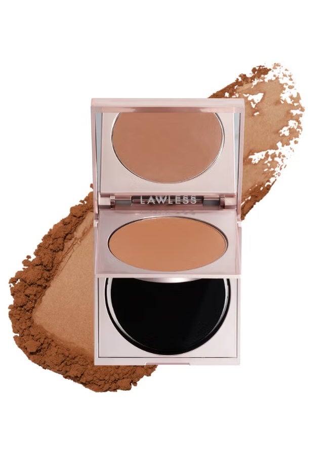 LAWLESS BEAUTY Skin-Smoothing Talc-Free Perfecting Powder - Tan Deep - Image 2
