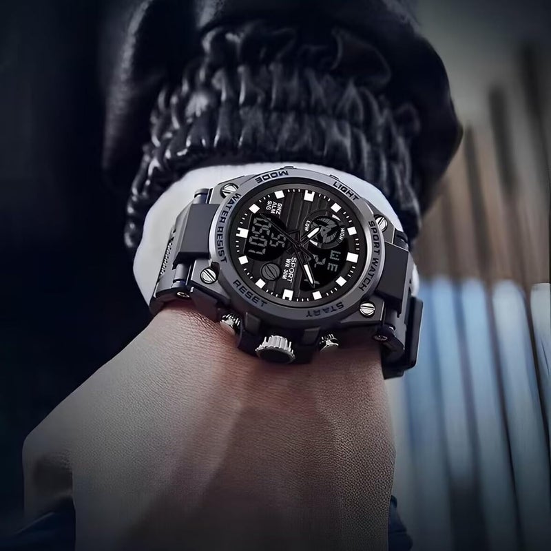 كلاراكو ساعة يد رجالية مقاومة للماء ومضيئة LED بتصميم أنيق ووظيفة الإضاءة الليلية - Image 4