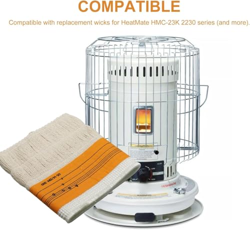 seork KW23MH-I Kerosene Heater Replacement Wick Fits for HeatMate HMC-23K and 2230 Series Replacement Wicks,White - Image 3
