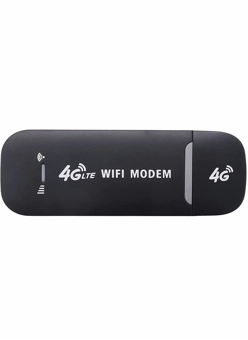Mobile WiFi Router with SIM Card Slot, 4G USB Modem Dongle for Car Hotspot, 150Mbps USB Wifi Adapter.