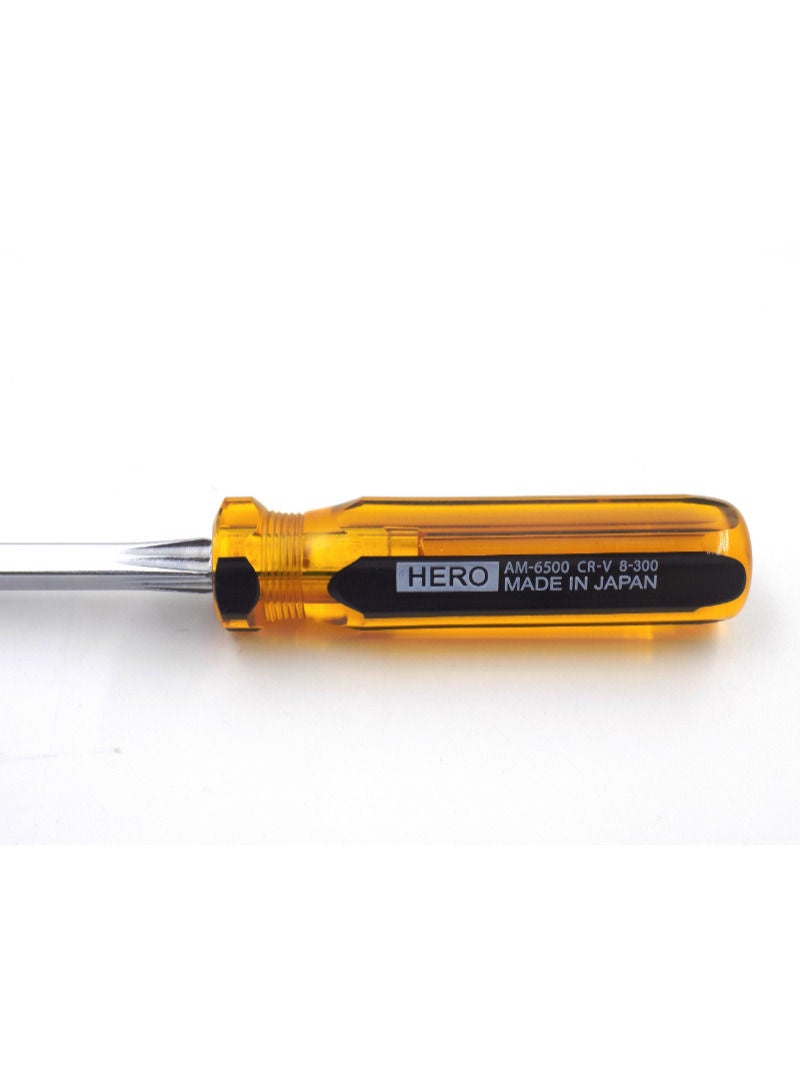 Hero Amber Colour Line Screwdriver Flat 6500, 8-250(10 inch) - Image 2