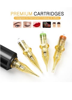 BIOMASER BIOMASER Tattoo Needles 1RL Tattoo Cartridge Needles Single Needle Tattoo Cartridges for Tattooing 20 Count Round Liner with Membrane for Rotary Tattoo Gun Pen Machine Tattoo Supplies（1201RL)  - Image 2