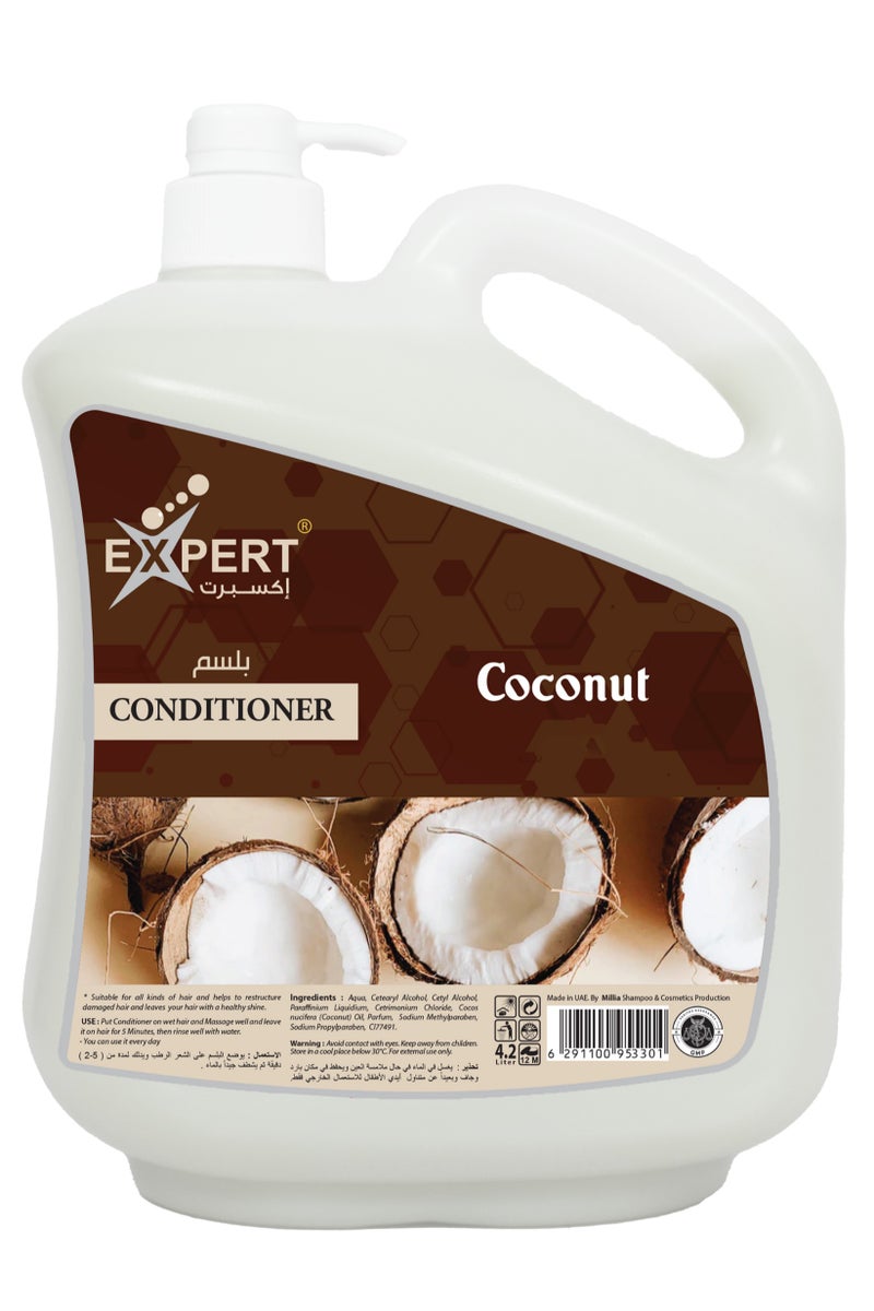 إكسبرت بلسم إكسبرت بخلاصة جوز الهند – ترطيب عميق وتغذية مكثفة للشعر – يمنح الشعر نعومة ولمعان – 4.2 لتر