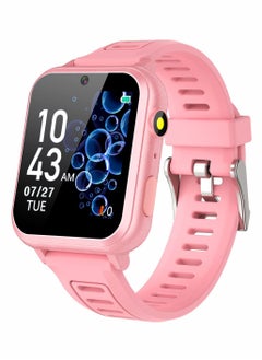 Generic Kids Smart Watch, Smart Game Watch with 24 Games, HD Touch Screen, Video, Camera, Music Player, Pedometer, Flashlight, Alarm Clock, Kids Watches for 5-12 Year Olds Boy/Girl (Pink)  - Image 1