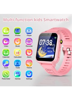 Generic Kids Smart Watch, Smart Game Watch with 24 Games, HD Touch Screen, Video, Camera, Music Player, Pedometer, Flashlight, Alarm Clock, Kids Watches for 5-12 Year Olds Boy/Girl (Pink)  - Image 5
