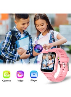 Generic Kids Smart Watch, Smart Game Watch with 24 Games, HD Touch Screen, Video, Camera, Music Player, Pedometer, Flashlight, Alarm Clock, Kids Watches for 5-12 Year Olds Boy/Girl (Pink)  - Image 2