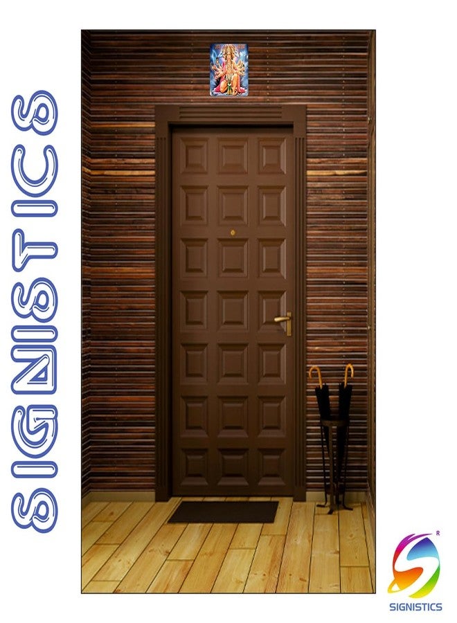 SIGNISTICS Panchmukhi Hanuman Ji Glossy Paper Wall Sticker Self Adhesive 300GSM (8 Inches) - Image 4