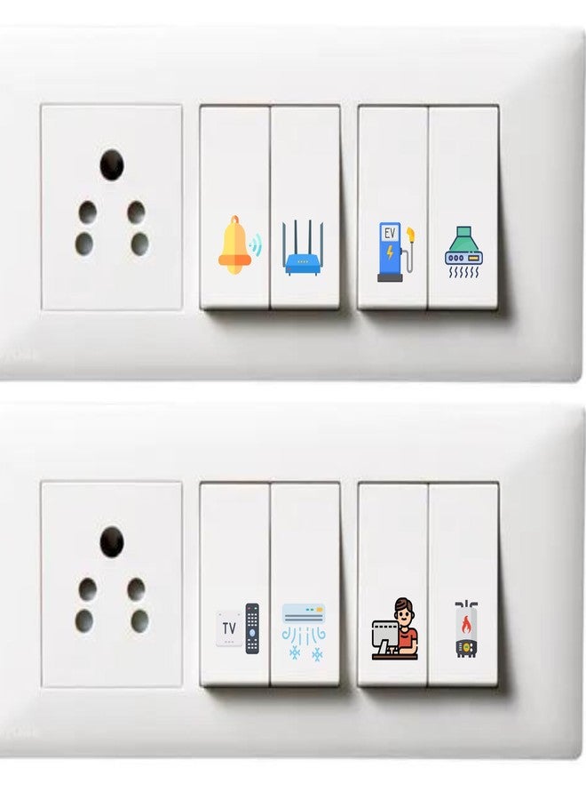 COMPUTER BAZAR Switch id Sticker Vinyl Labels Clear - Easily Locate The Right Switch! | Switchboard Labels | 42 Different Home Appliences (320 Sticker Labels, 42 Different Home Applience) - Image 2