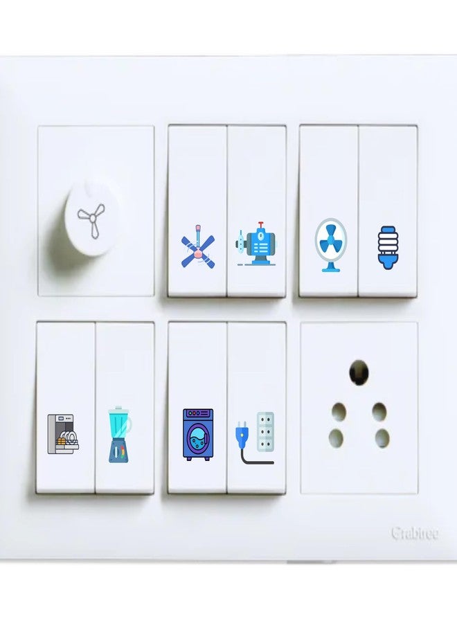 COMPUTER BAZAR Switch id Sticker Vinyl Labels Clear - Easily Locate The Right Switch! | Switchboard Labels | 42 Different Home Appliences (320 Sticker Labels, 42 Different Home Applience) - Image 3