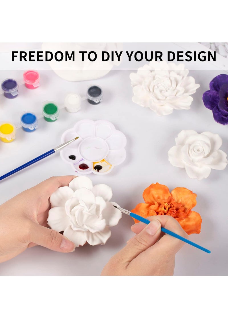 KASTWAVE - 8PCS 3D Flower Silicone Mold Set for Resin and Candle Making - Includes Rose, Peony, and Bloom Designs, Ideal for Fondant, Chocolate, Soap, Epoxy Casting, and Polymer Clay Crafts - Image 1
