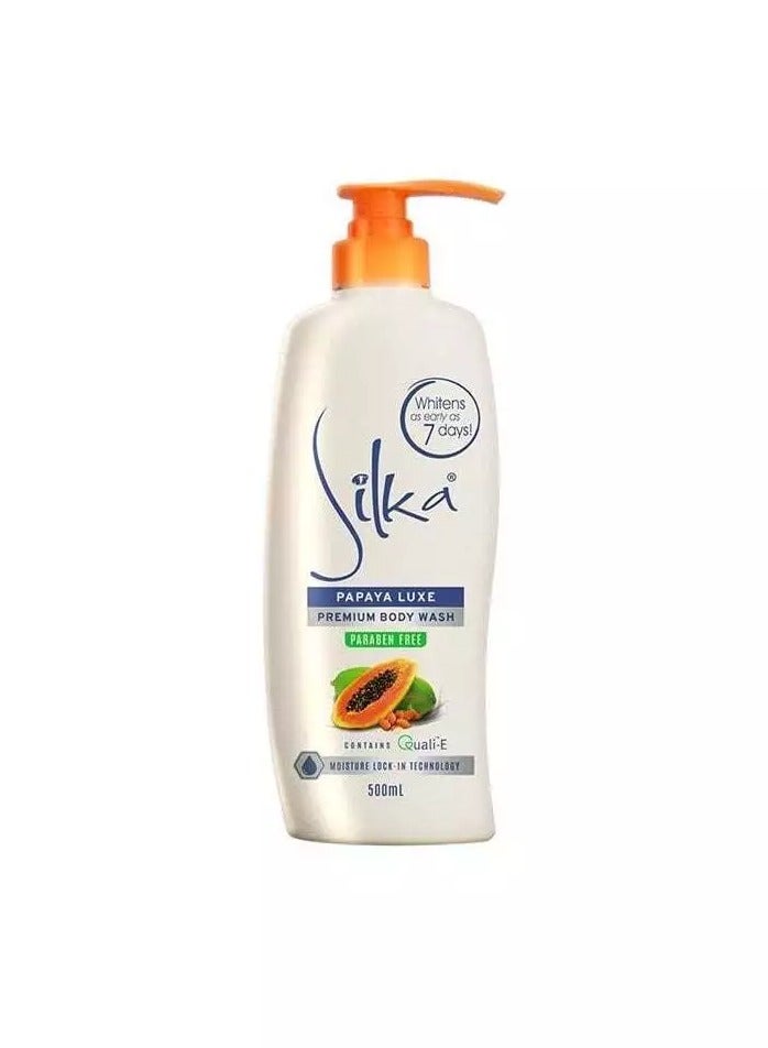 Silka Papaya Luxe Lightening Body Wash 500ml