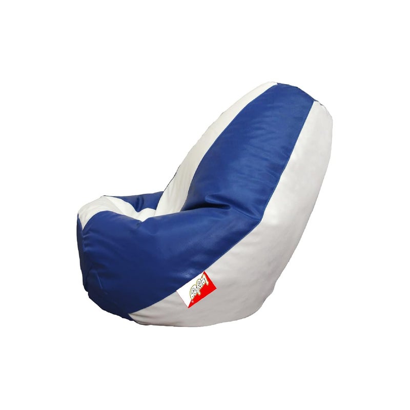 LAZYBAG Bean Bag Chair Furniture for Kids XXXL Bean Bag Cover Playing Video Games or Relaxing for classrooms daycares Libraries or Work from Home Blue and White 2XL Size - Image 4