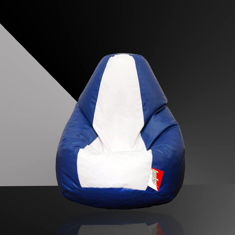 LAZYBAG Bean Bag Chair Furniture for Kids XXXL Bean Bag Cover Playing Video Games or Relaxing for classrooms daycares Libraries or Work from Home Blue and White 2XL Size - Image 2