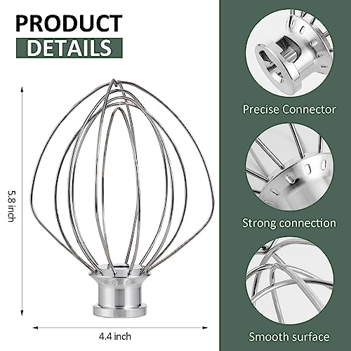ABTER K45WW Stainless Steel Wire Whip for KitchenAid,Attachment for Kitchen aid 4.5 and 5-Quart Tilt-Head Stand Mixer - Image 3