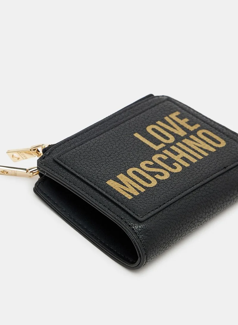 Love Moschino Monogram Bi-Fold Wallet