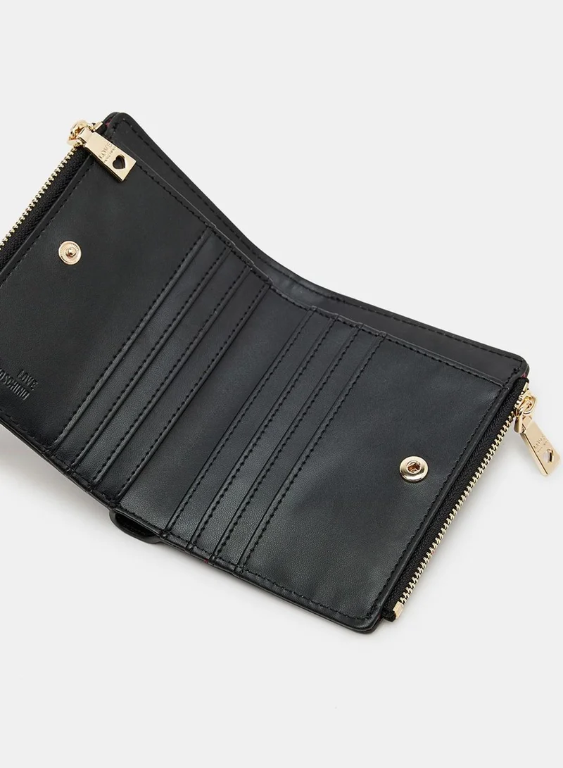 Love Moschino Monogram Bi-Fold Wallet