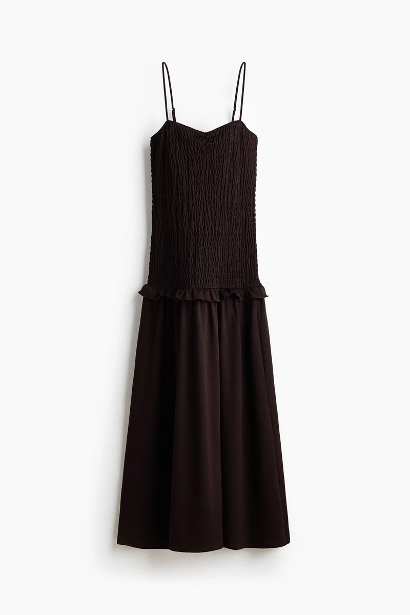 H&M Smocked-bodice strappy dress