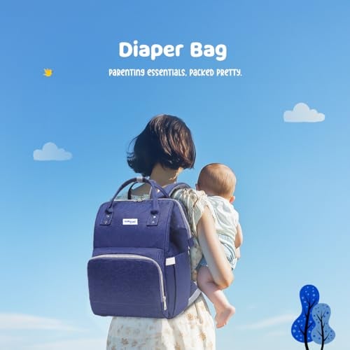 Bumtum Baby Multifunctional Diaper Bag for Mothers | Spacious Waterproof Backpack with Multiple Pockets to Easily Organise Baby Essentials Diaper Backpack (Green) - Image 2