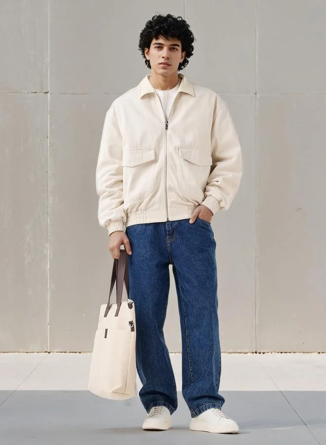 لي كوبر جاكيت بومبر بسحاب للرجال من لي كوبر