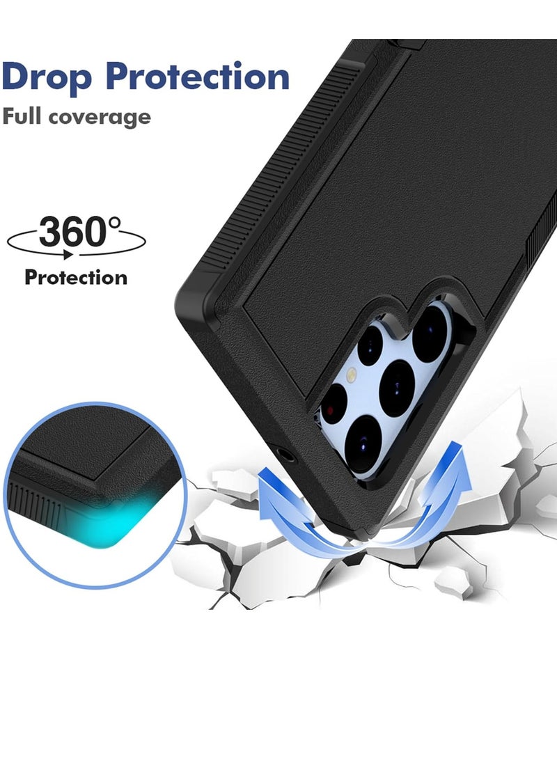 Compatible With For Samsung Galaxy S22 Ultra Case Dual Layer Protective Heavy Duty Cell Phone Cover Shockproof Rugged Military Protection Bumper Tough For Samsung Galaxy S22 Ultra(Black) - pzsku/Z7E6F07D9ACF462315E86Z/45/_/1715420027/1ac96ff3-8c6f-4a24-908d-33263c0a33b5