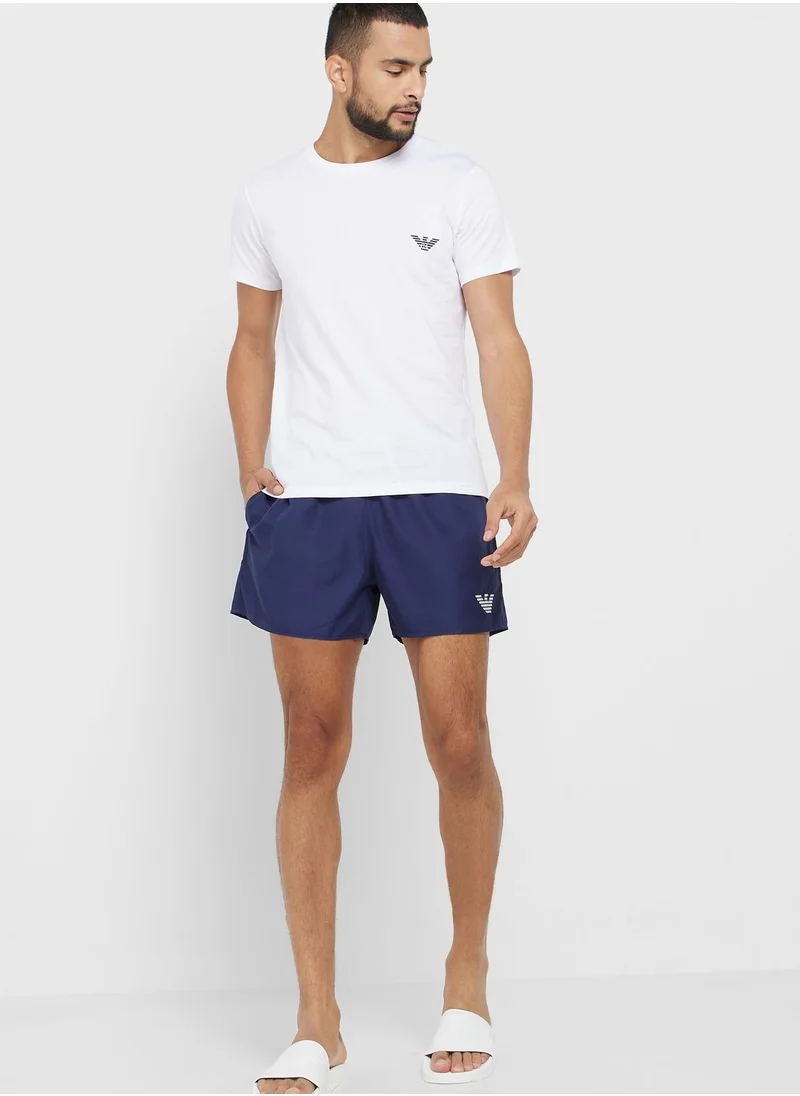 EMPORIO ARMANI Logo Swim Shorts