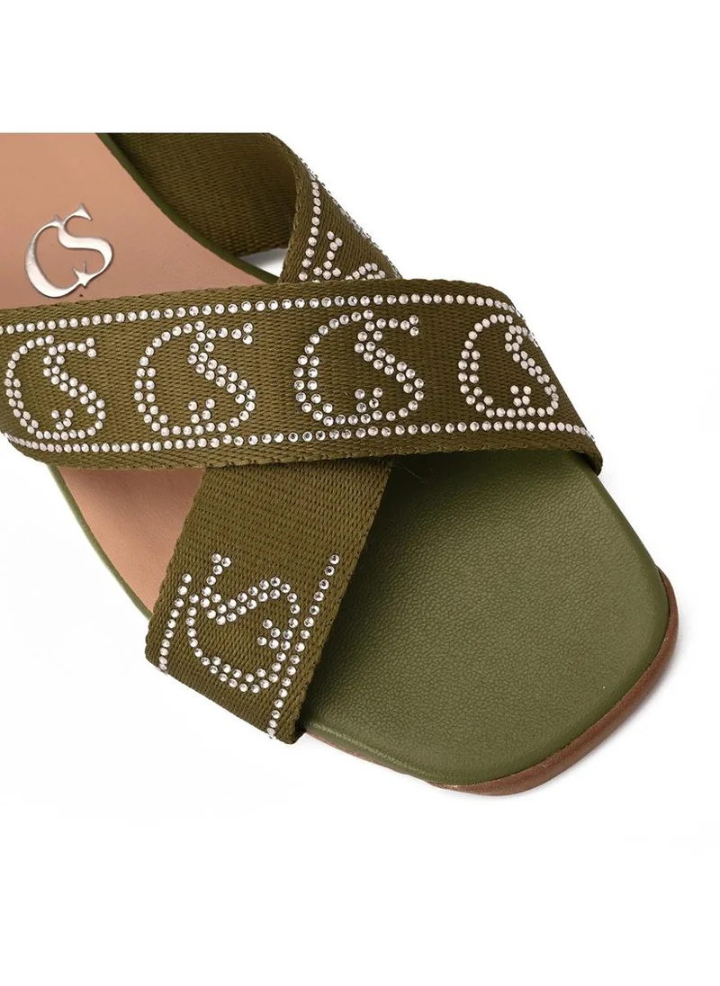 Carmen Steffens  Flat Cristal CS Leaf for Women | Best Price UAE