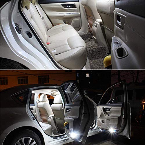 BlyilyB 6-Pack BA9S 3014 30SMD 6000K White BA9 BA9S 53 57 1895 1445 17053 64111 LED Bulbs Side Door Courtesy Lights Cargo Lights Gauge Lights - Image 5