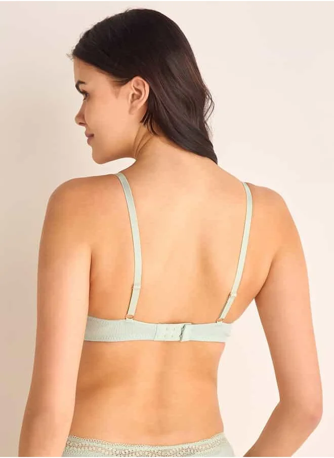 فاف Set of 2 - Lace Detail Bra with Hook and Eye Closure