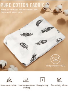HomarKet Pack Of 3 Baby Swaddle Blanket,New Born Baby Clothes, Large Premium Knit Baby Burp Cloth Muslin Baby Blankets  - Image 3
