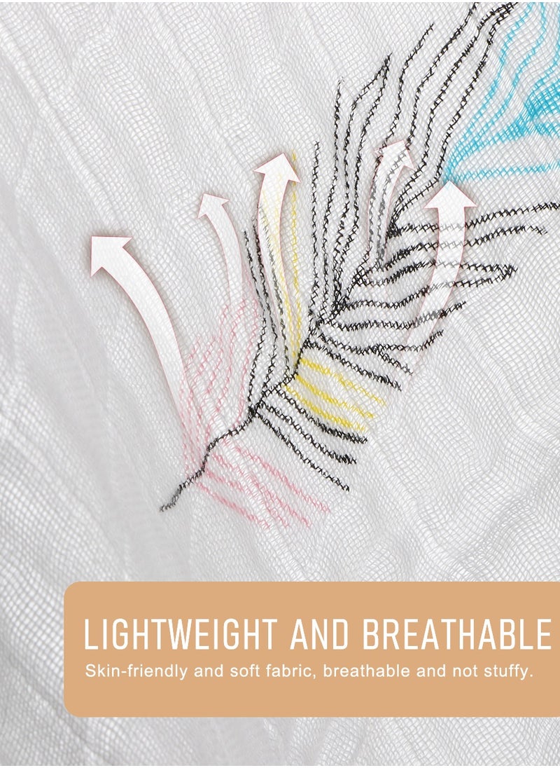HomarKet Pack Of 3 Baby Swaddle Blanket,New Born Baby Clothes, Large Premium Knit Baby Burp Cloth Muslin Baby Blankets  - Image 4
