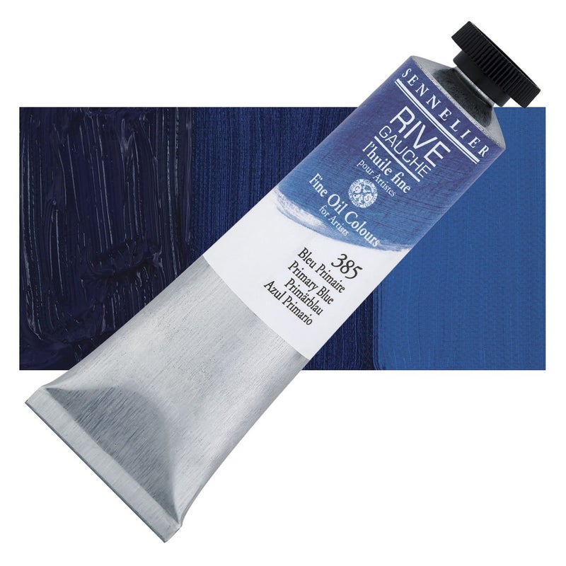 Sennelier Rive Gauche Artist Oil Color 200 ml Primary Blue |Ideal for primed canvas, paper or panels with brushes, painting knives,Linseed Oil,solvents and texture mediums. - Image 4