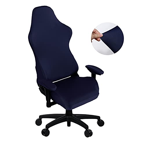 SARAFLORA Gaming Chair Covers Stretch Washable Computer Chairs Slipcovers for Armchair, Swivel Chairs, Computer boss Chair (Navy, X-Large) - Image 1