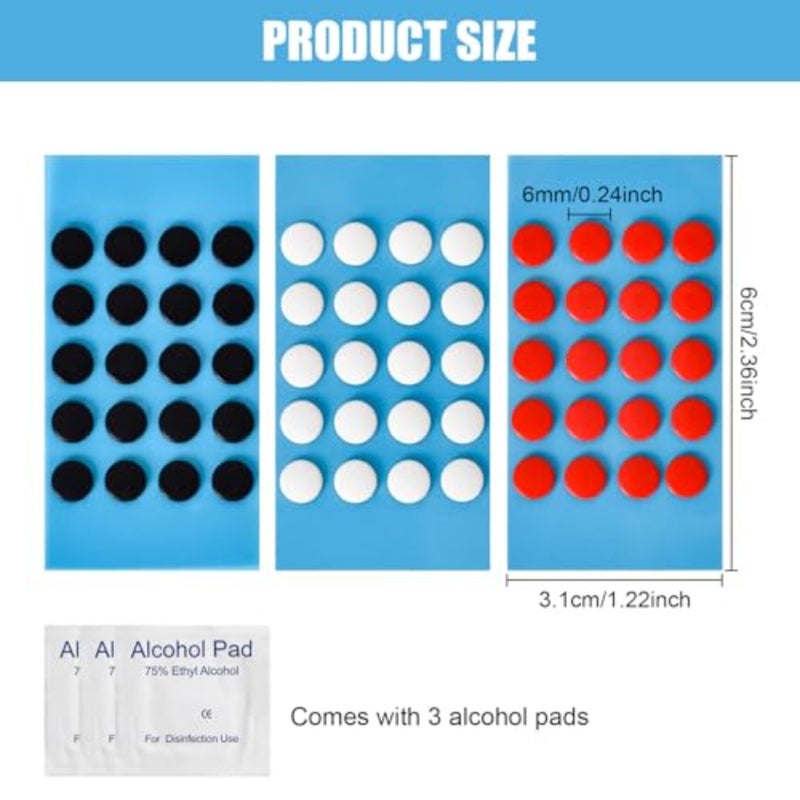 60 Pcs Mouse Skates, Premium Universal Replacement Feet for Gaming Mice, Ultra-Fast Smooth Glide, Enhanced Precision and Control, Durable 6mm Mouse Pads Accessories for All Mice - Image 3