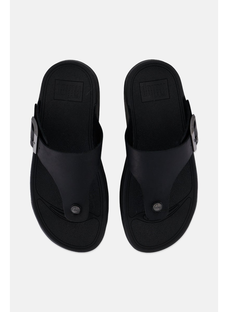 FitFlop Men Trakk II Buckle Open Toe Adjustable Buckle Sandal, Black  - Image 3