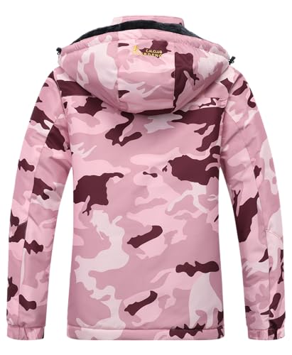 MOERDENG Women's Waterproof Ski Jacket Warm Winter Snow Coat Mountain Windbreaker Hooded Raincoat Jacket - Image 2