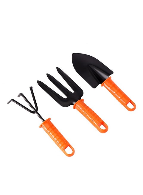 Garden Tools -3 Piece- Durable Corrosion Resistant Hand Fork Hand Rake and Trowel - Gardening Kit for Planting Soil Cultivation - in Garden Patio Balcony for DIY and Professionals