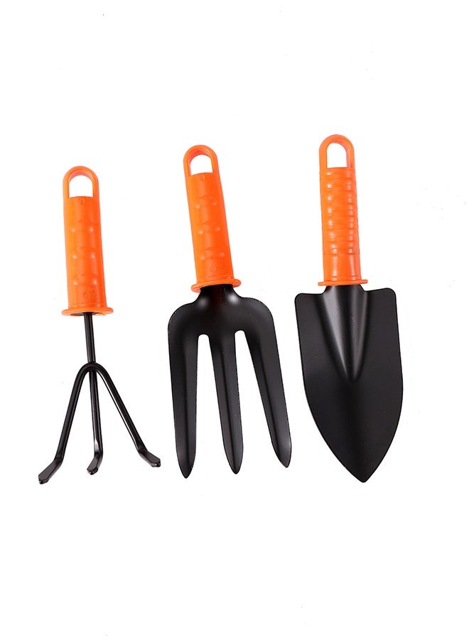 LAWAZIM Garden Tools -3 Piece- Durable Corrosion Resistant Hand Fork Hand Rake and Trowel - Gardening Kit for Planting Soil Cultivation - in Garden Patio Balcony for DIY and Professionals  - Image 2