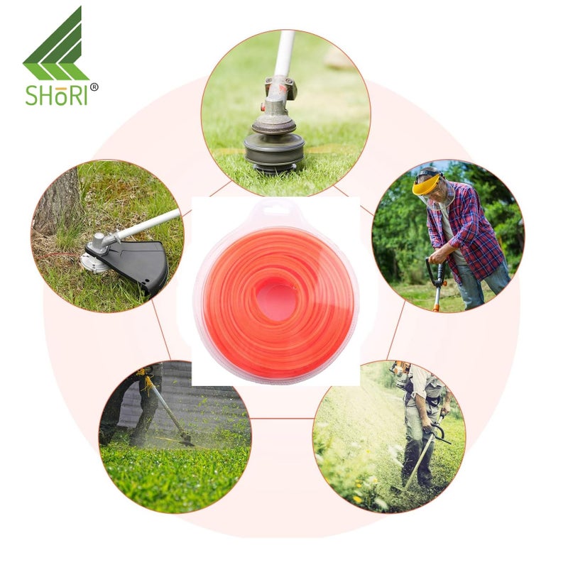 SHoRI 3mm Square Nylon Trimmer Line for Brush Cutter – Durable Grass Cutting Wire for Garden, Yard, Lawn – High Performance, Heavy-Duty Reel (10 MTR) - Image 4
