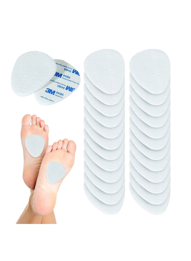 SYOSI 24 Pack Metatarsal Pads, Strong 3M Adhesive Strips Foot Pads for Shoes, Premium Wool Felt Arch Pads, Soft and Comfortable, Non-Slip Surface,for Foot Pain Relief Forefoot for Women and Men - Image 1